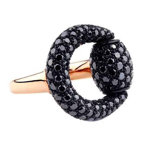 gucci black thick ring|gucci black diamond ring.